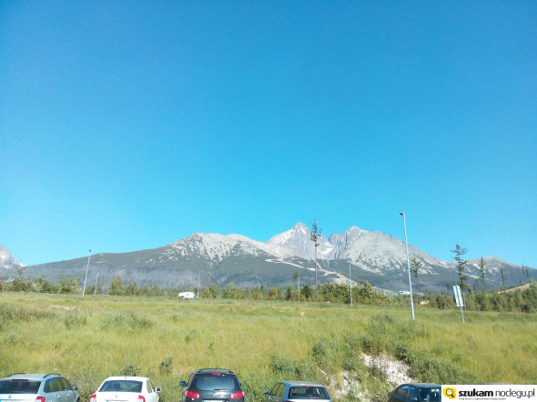 Tatrzańska Łomnica widok spod wyciągu gondolowego