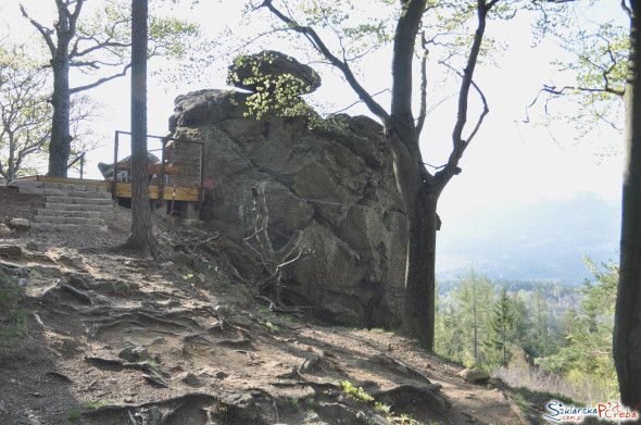 wejscie na platformę widokową na Zakręcie Śmierci