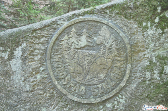 kamienna tablica Wodospad Szklarki