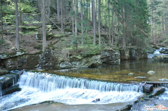 kaskada powyżej Wodospadu Szklarki