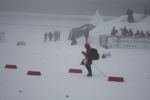 Justyna Kowalczyk w drodze na start