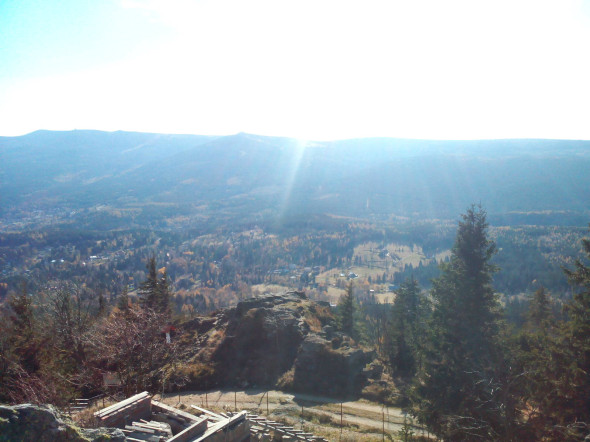 Karkonosze widok z Wysokiego Kamienia