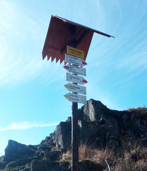 Wysoko Kamień kierunki szlaków