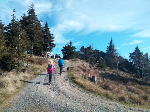 ostatnie metry przed Wysokim Kamieniem