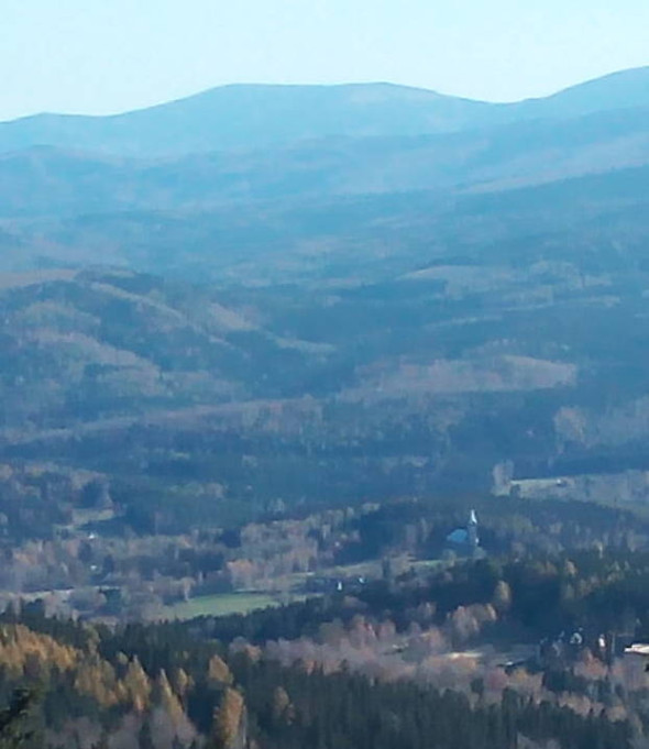 widok na Kościół pw. Bożego Ciała w Szklarskiej Porębie