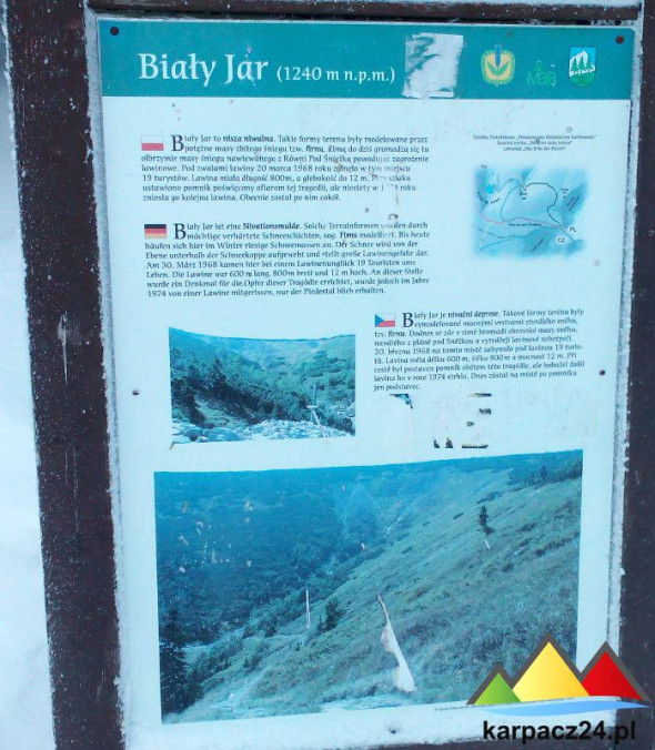 Biay Jar - tablica informacyjna  Karpacz
