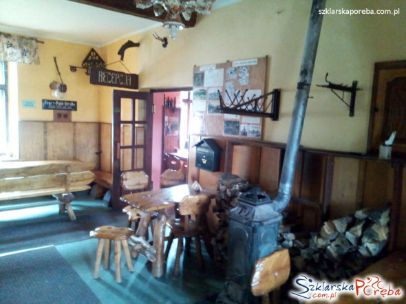 wnętrze Schroniska Orle
